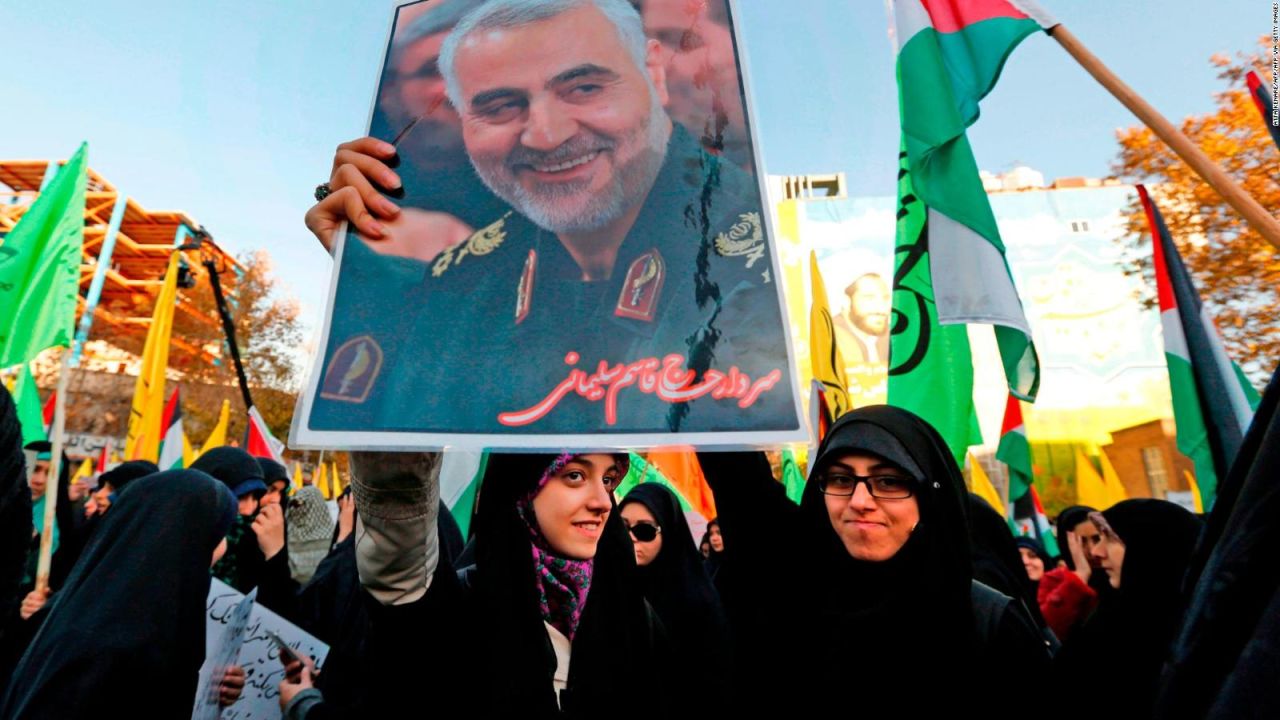 Manifestaciones en Irán por la muerte de Soleimani.