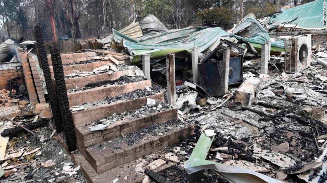 Una residencia en Sarsfield, Australia, el 31 de diciembre de 2019.