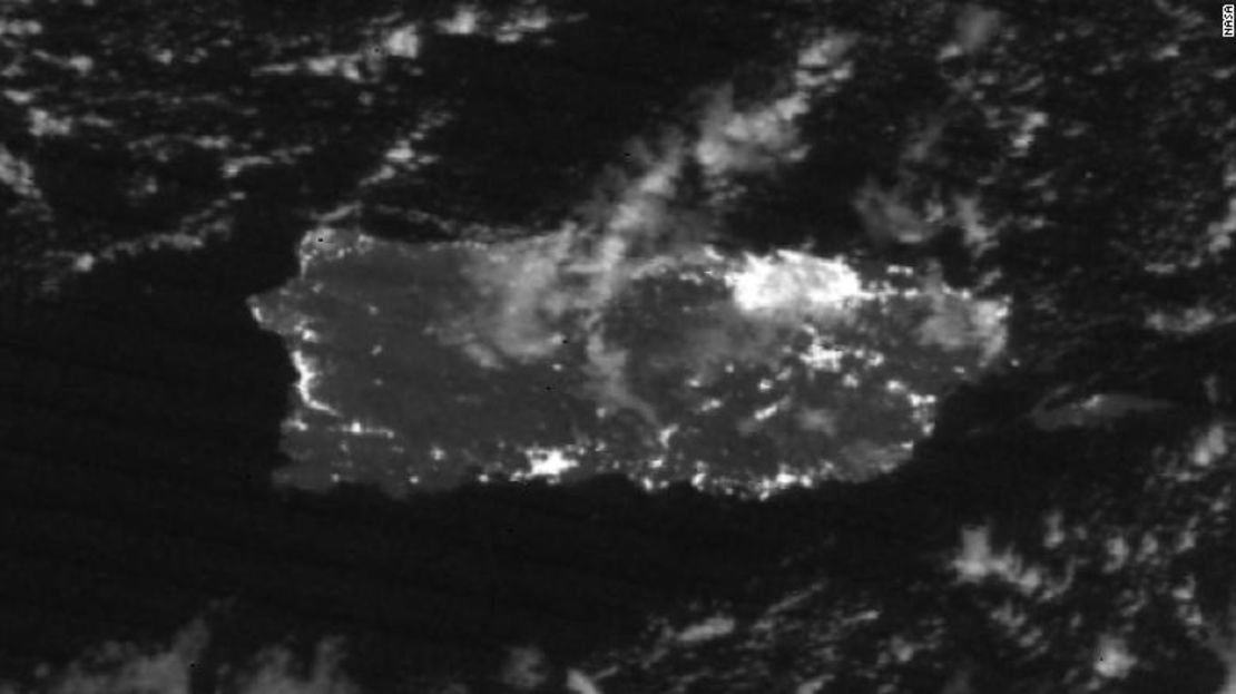 Imagen de Puerto Rico tomada por la NASA el 9 de enero.