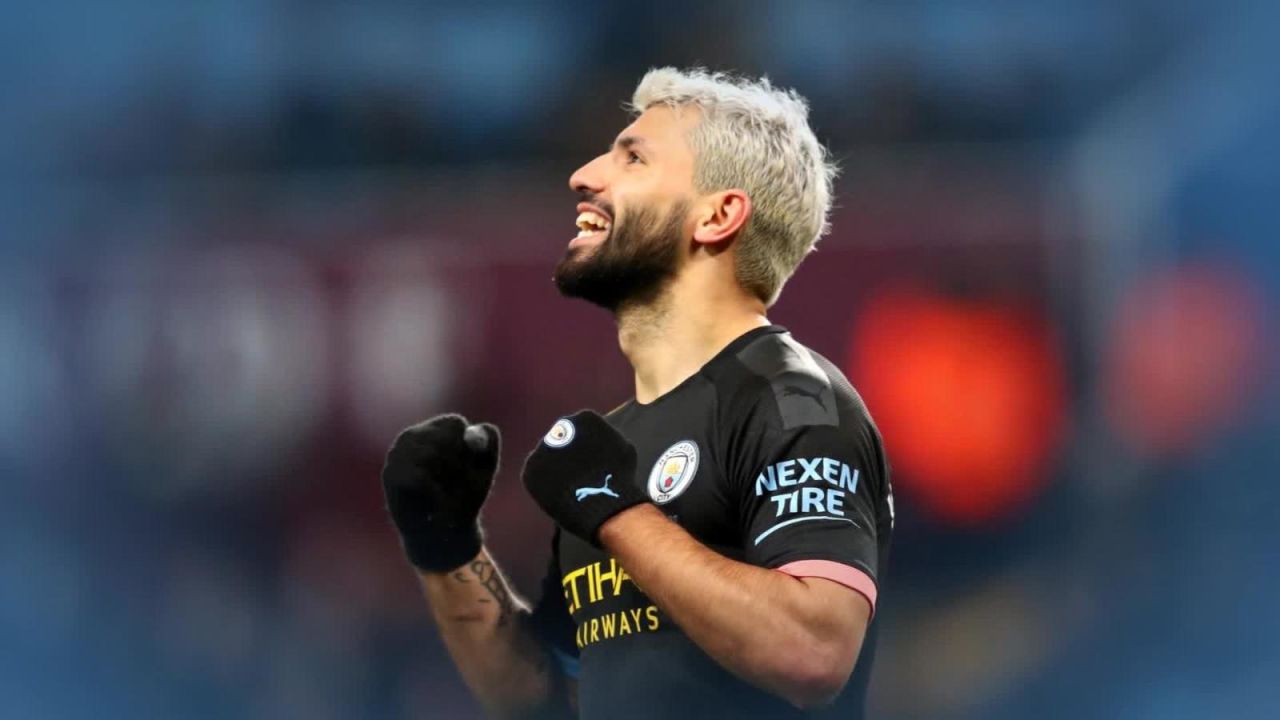 CNNE 757639 - el "kun" aguero, maximo goleador extranjero de la liga premier