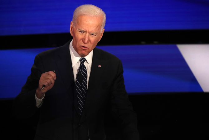 Exvicepresidente Joe Biden. 76 años. Delaware.