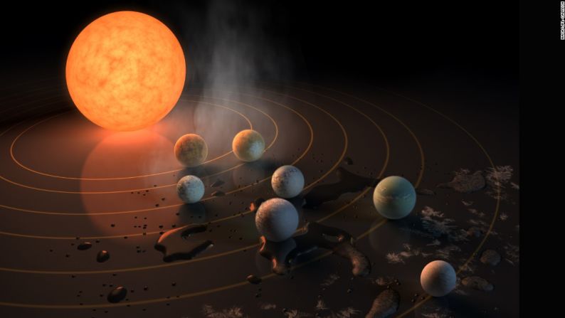 La estrella TRAPPIST-1, una enana ultrafría, tiene siete planetas del tamaño de la Tierra en órbita. NASA / JPL-Caltech