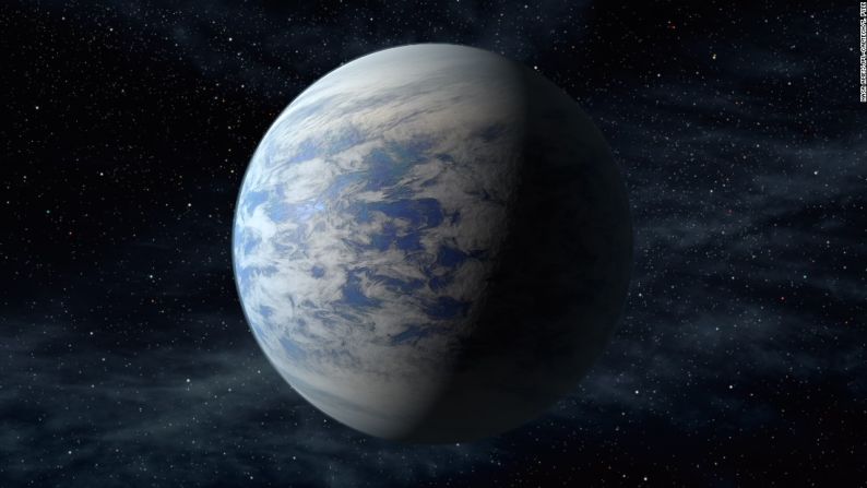 Kepler-69c es un planeta súper terrestre similar a Venus. El planeta se encuentra en la zona habitable de una estrella como nuestro sol, aproximadamente a 2.700 años luz de la Tierra en la constelación de Cygnus. NASA Ames / JPL-Caltech / T. Pyle