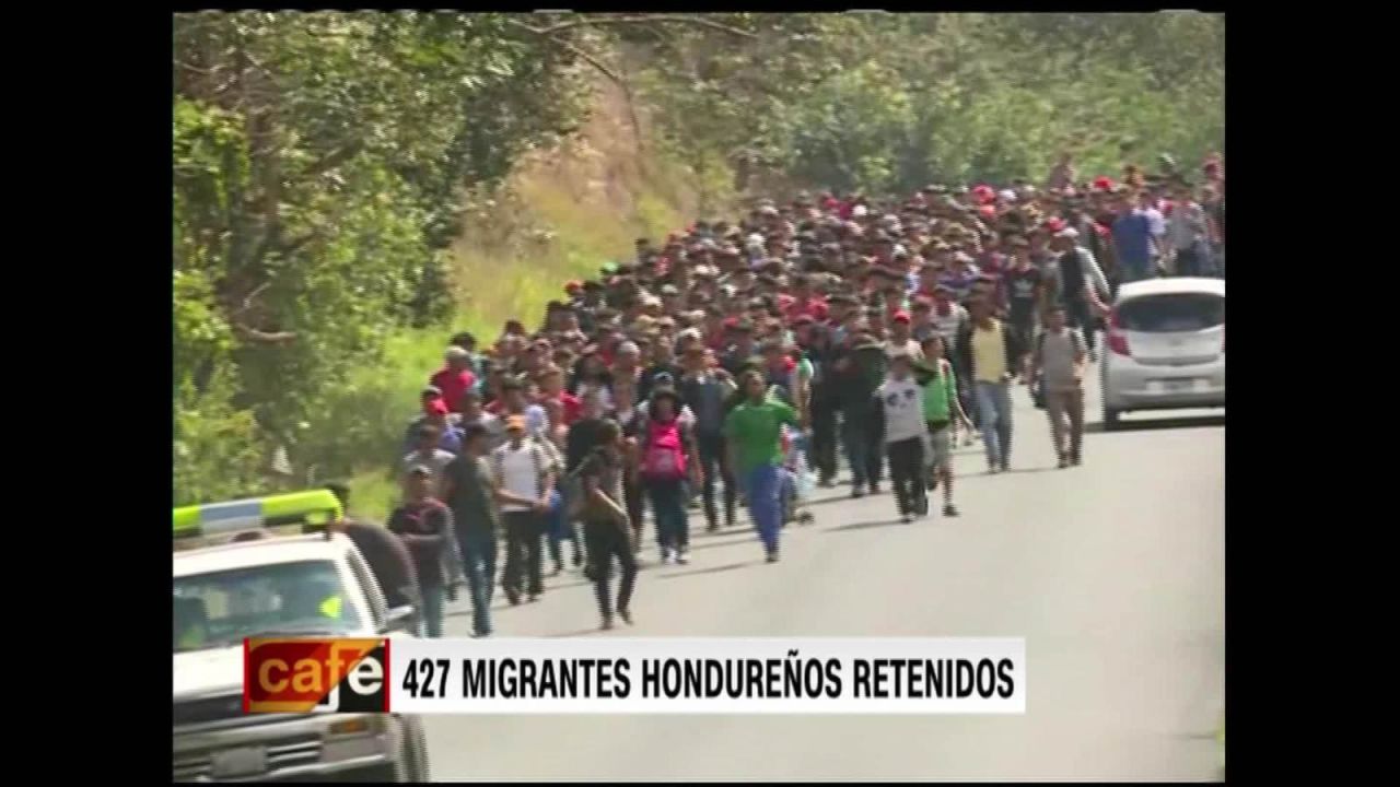 CNNE 760838 - detienen a 427 migrantes hondurenos