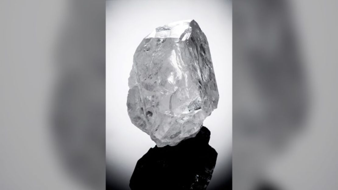 El diamante Lesedi La Rona, descubierto en la misma mina de Botswana, se vendió por US$ 53 millones en 2017. Crédito: Lucara Diamond Corp.