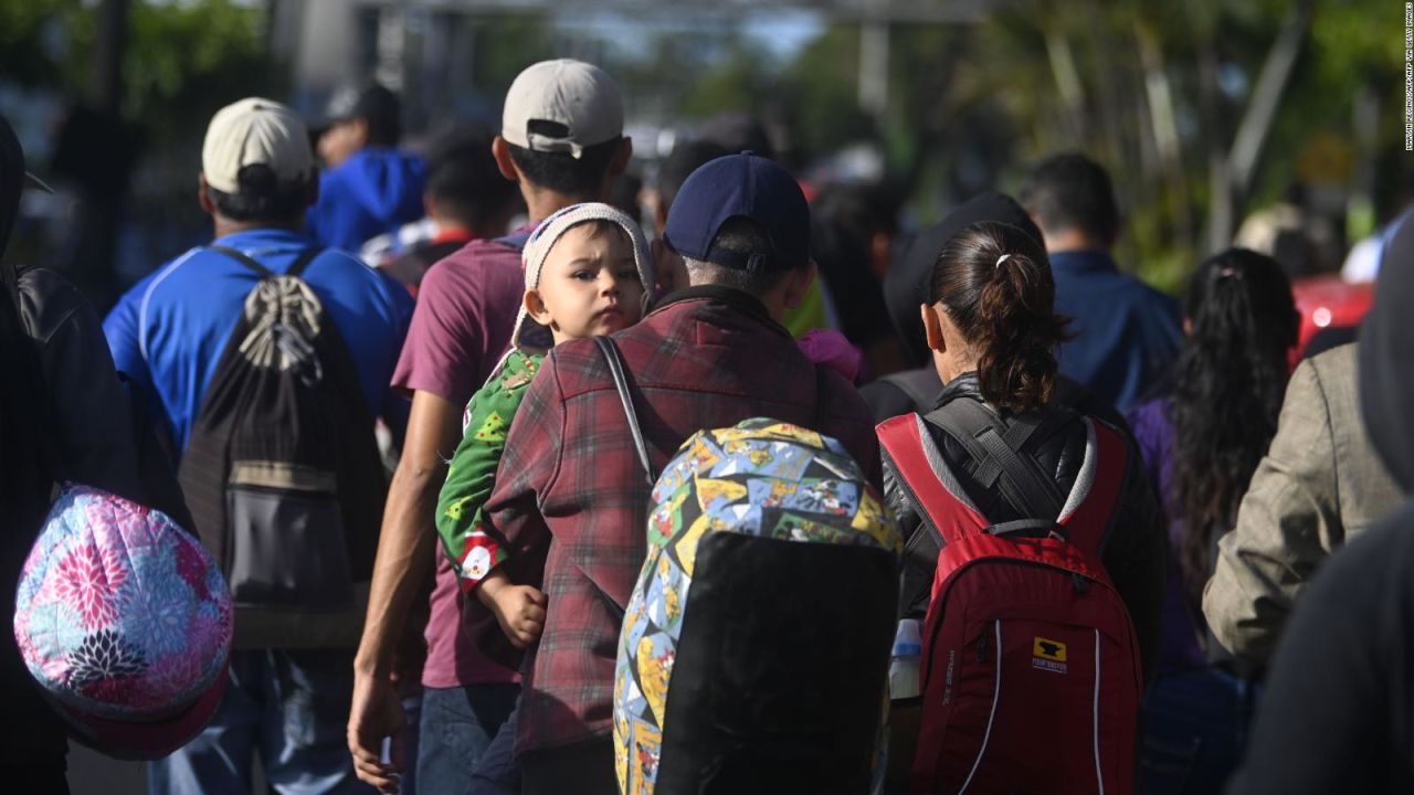 CNNE 762047 - caravana de migrantes intenta llegar a mexico