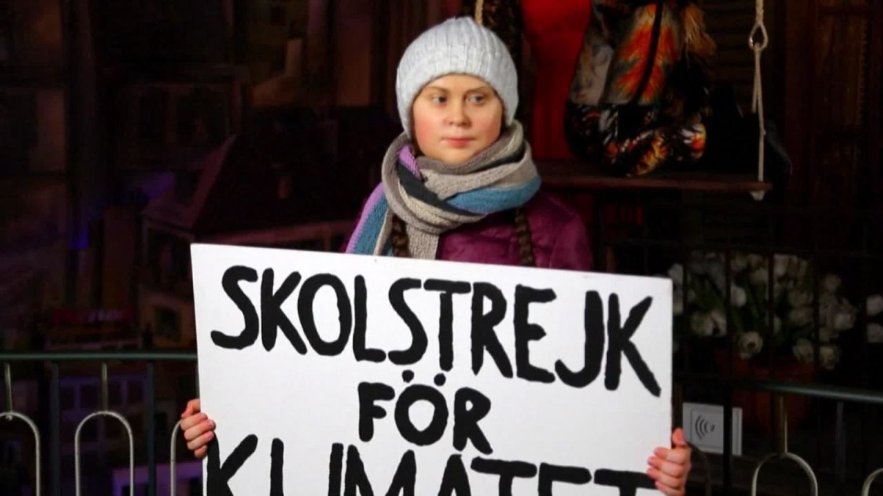 CNNE 767450 - greta thunberg llega al museo