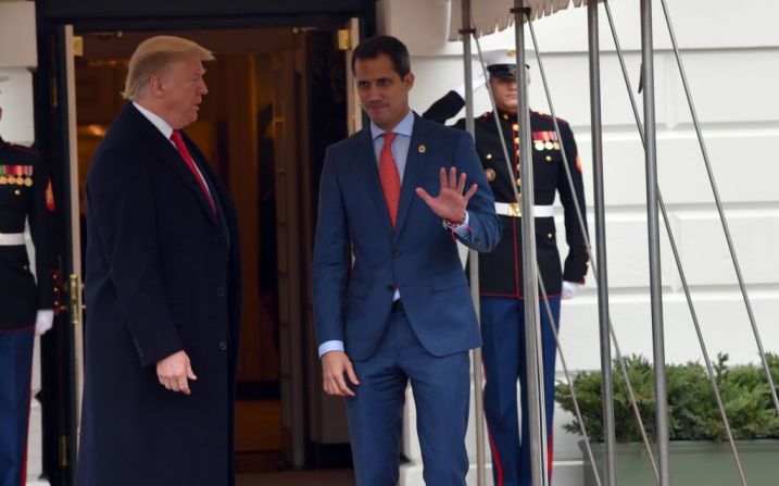 Este miércoles, el presidente Trump se reunió con Guaidó en la Casa Blanca.