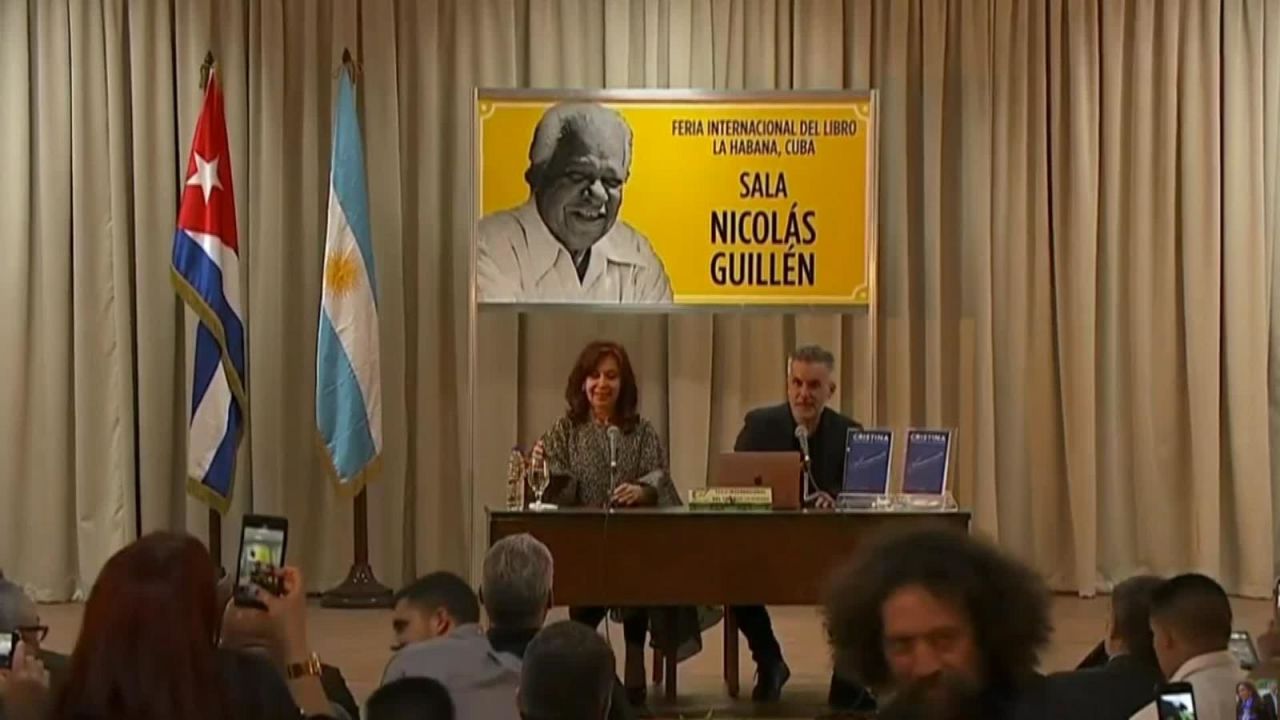 CNNE 772867 - la vicepresidenta de argentina presento su libro en la habana