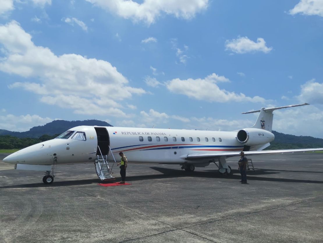 El avión presidencial de Panamá.