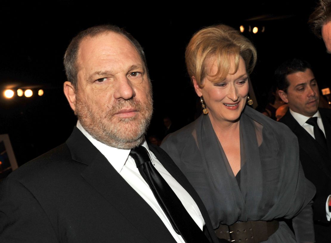 Harvey Weinstein y Meryl Streep en 2012