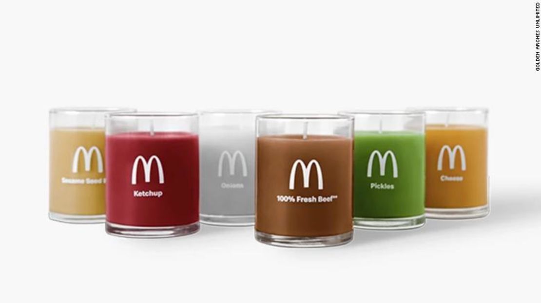 Las seis velas de McDonald's vienen en todos los aromas que esperarías.