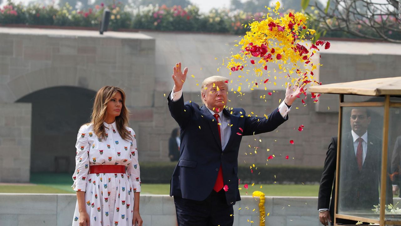 CNNE 781194 - entre elogios y protestas, la visita de trump a la india