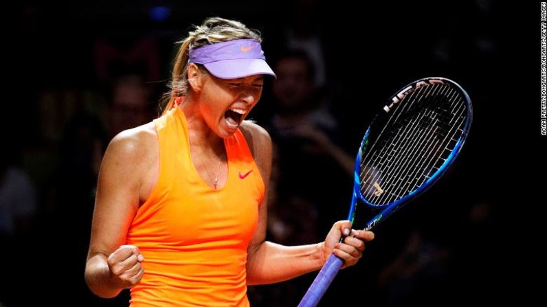 Regresó en abril de 2017 en el Abierto de Stuttgart, donde ganó su primer partido desde que cumplió la sanción, contra Roberta Vinci de Italia. Adam Pretty / Bongarts / Bongarts / Getty Images