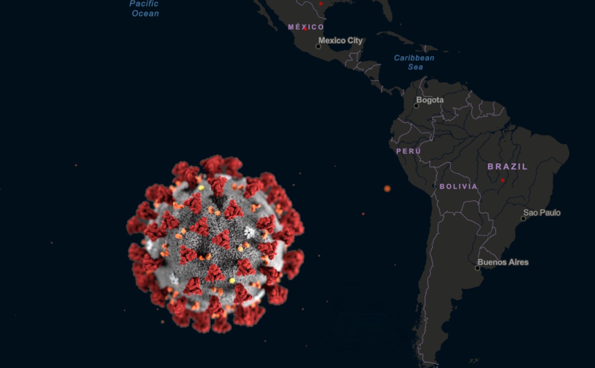 CNNE 783500 - latinoamerica coronavirus mapa composite