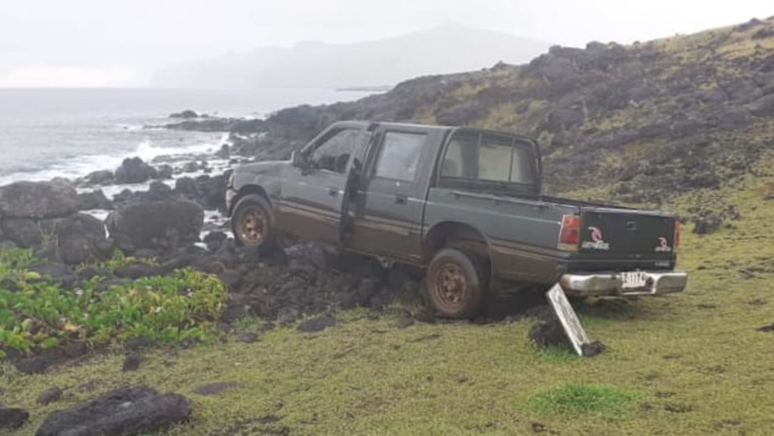 Nadie estaba en la camioneta cuando se accidentó.