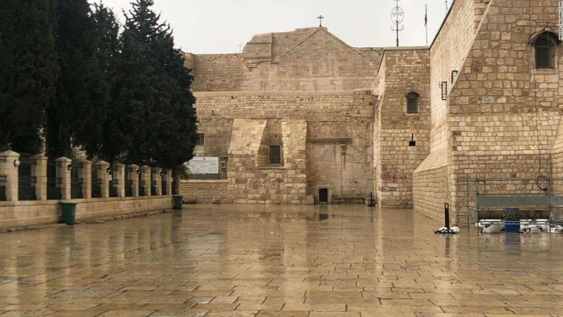 La Iglesia de la Natividad, considerada como el lugar de nacimiento de Jesús, está cerrada por temor al coronavirus.