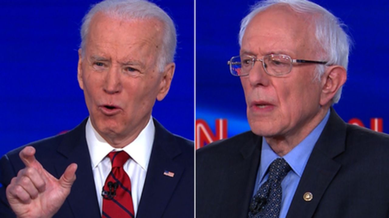 CNNE 792424 - biden y sanders debaten sobre coronavirus e inmigracion