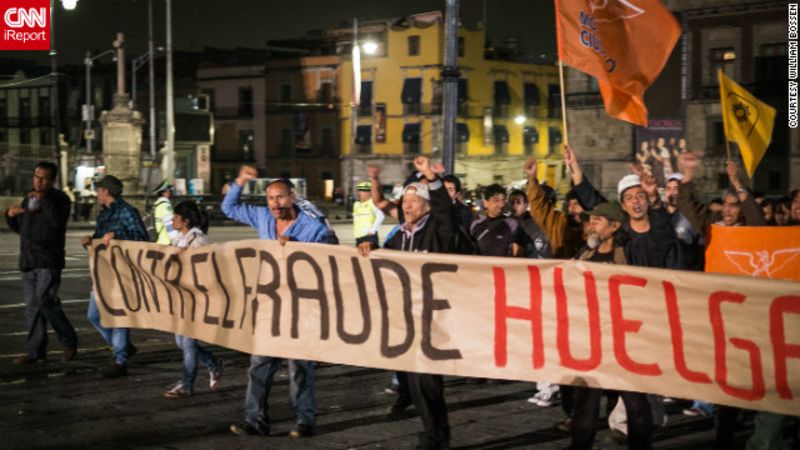 Jóvenes de #yosoy132 marchan en protesta contra el proceso electoral en méxico | cnn