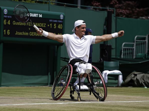 El tenis sudamericano fue bien representado en 2019 por los colombianos Robert Farah y Juan Sebastián Cabal con el título en dobles, y el argentino Gustavo Fernández campeón en tenis adaptado (en la imagen).