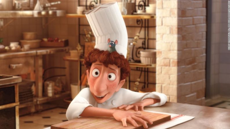 Ratatouille (2007) — Esta película animada es sobre una rata que puede cocinar y cuenta con la participación de estrellas como Patton Oswalt y Peter O'Tool.