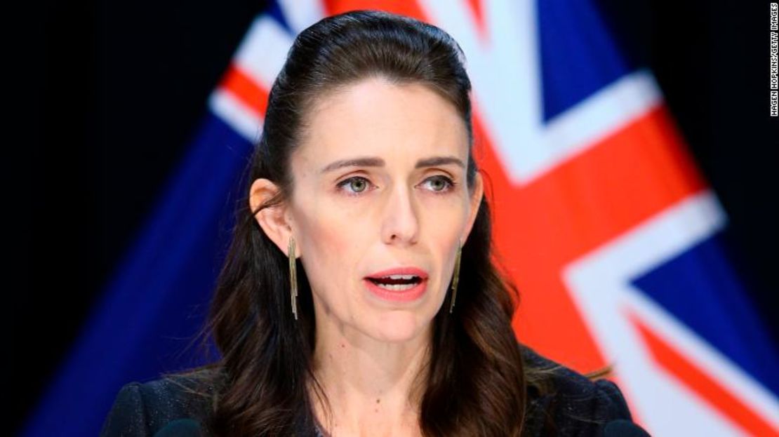 La primera ministra de Nueva Zelandia, Jacinta Ardern, en una conferencia de prensa, el 9 de abril de 2020, en Wellington, Nueva Zelandia.