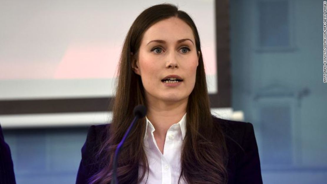 La primera ministra de Finlandia Sanna Marin.