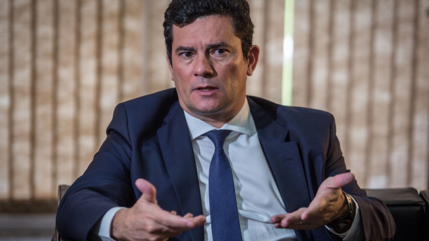 Sergio Moro, exministro de Justicia de Brasil.  Crédito: Andre Coelho/Getty Images