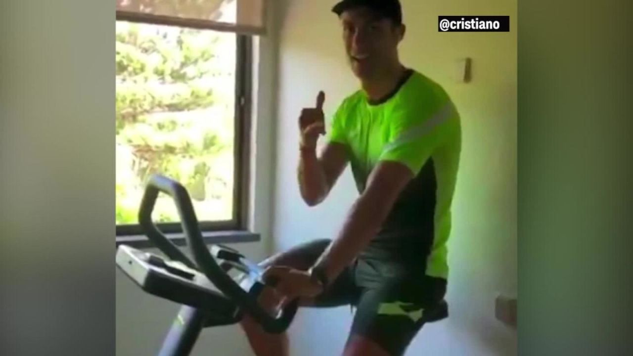 Covid-19: Cristiano Ronaldo se mantiene en forma durante la cuarentena