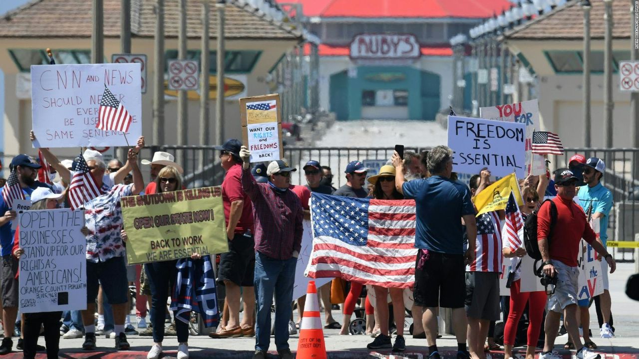 CNNE 821258 - california- protestas y batalla politica para reapertura