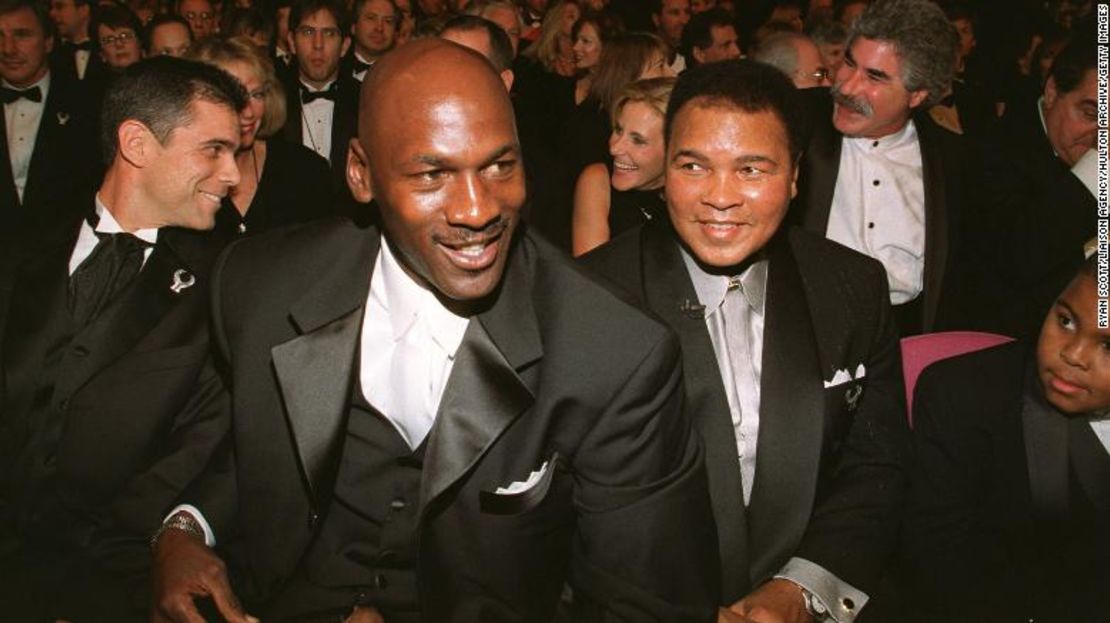 Jordan y Muhammad Ali juntos en 1999.