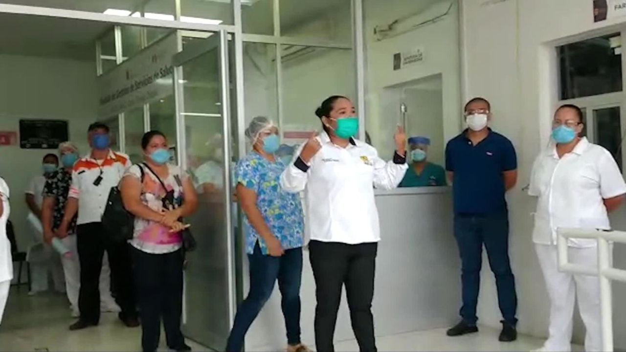 CNNE 824188 - covid-19- asi fue la protesta de personal medico en chiapas