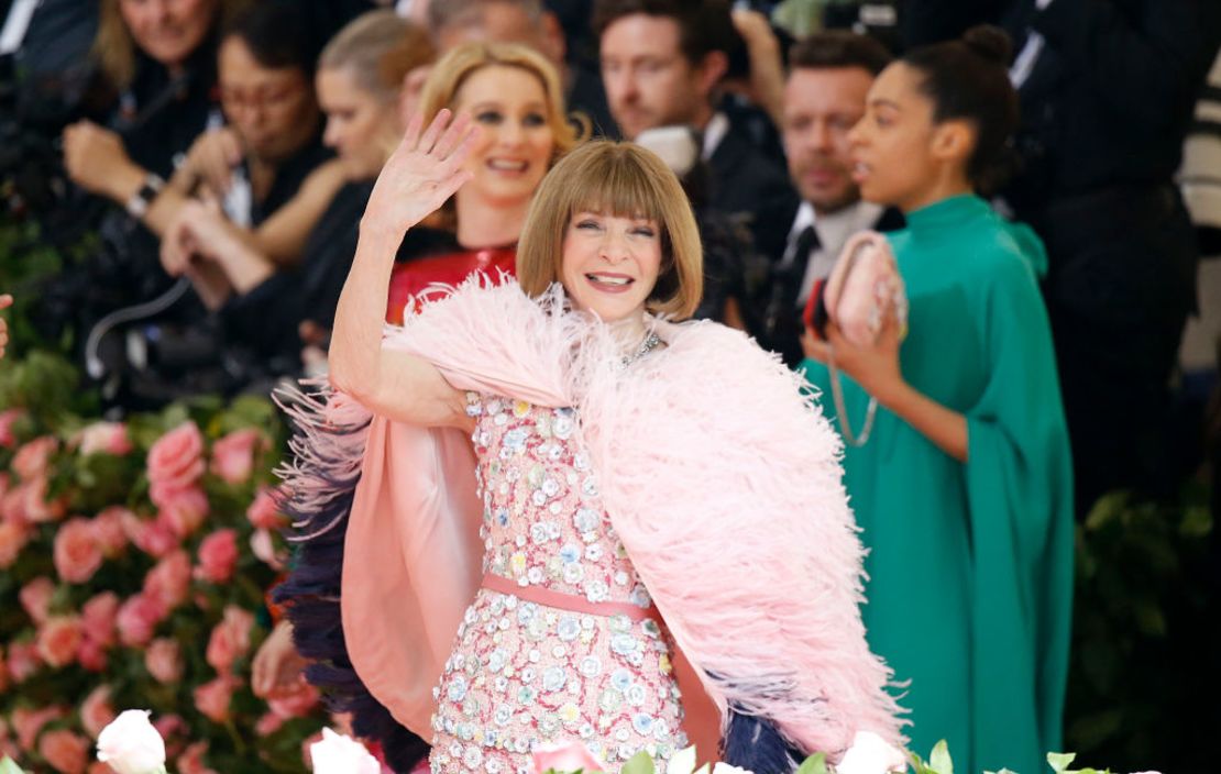 Anna Wintour en la Met Gala de 2019. Crédito: John Lamparski/Getty Images