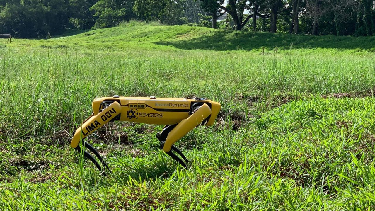 CNNE 825467 - spot, el perro robotico para mantener la distancia fisica