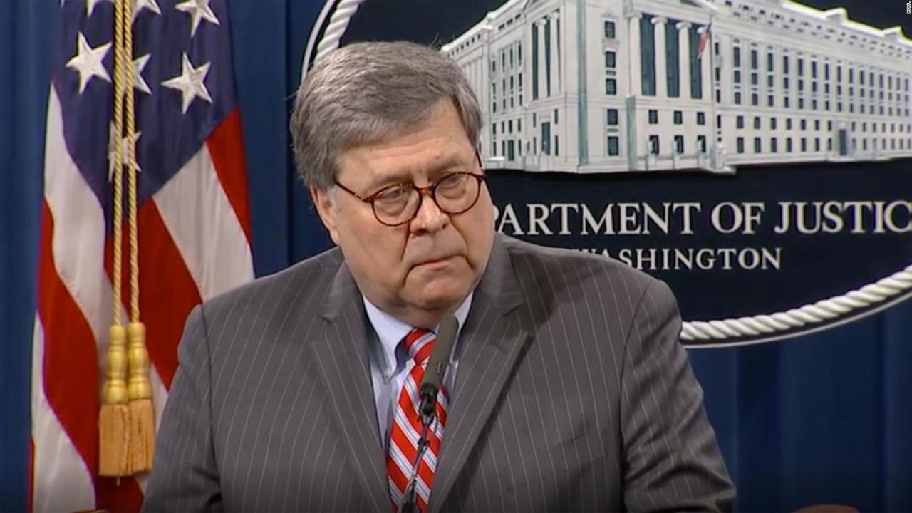 CNNE 831647 - william barr- no hay investigacion contra obama ni biden