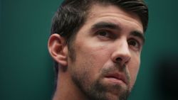 WASHINGTON, DC - FEBRUARY 28:  American swimmer and Olympic gold medalist Michael Phelps testifies during a hearing before the Oversight and Investigations Subcommittee of House Energy and Commerce Committee February 28, 2017 on Capitol Hill in Washington, DC. The subcommittee held a hearing on "Ways to Improve and Strengthen the International Anti-Doping System."