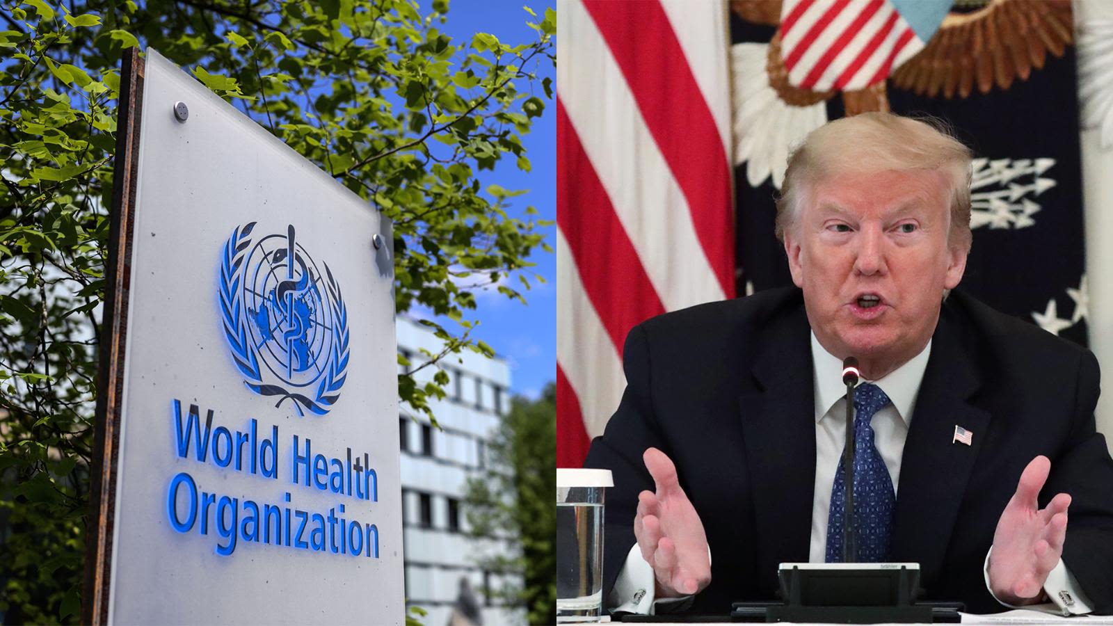 Trump amenaza a la OMS con quitarle fondos en medio de la pandemia