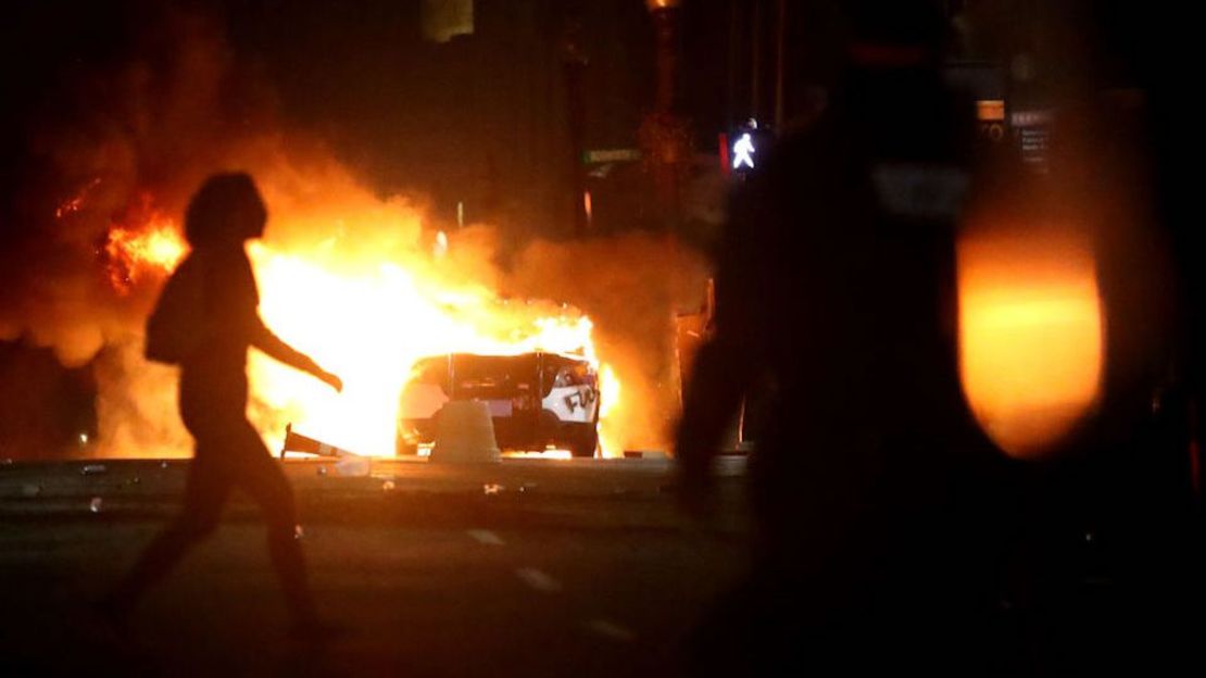 CNNE 839636 - protest held in boston against police brutality in death of george floyd