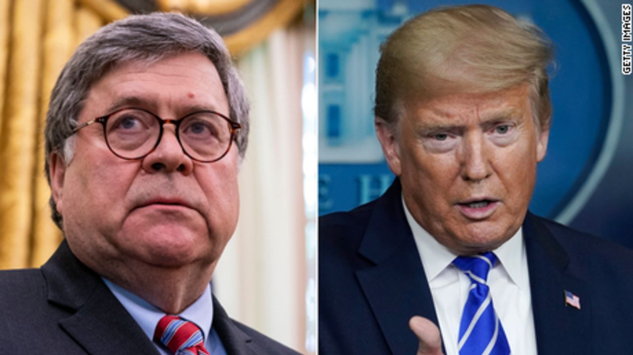 CNNE 844760 - barr no coincide con trump en version sobre bunker en la casa blanca