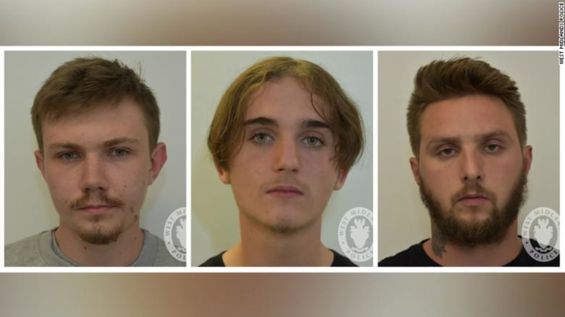 Garry Jack, Connor Scothern y Daniel Ward, miembros del grupo neonazi de extrema derecha National Action.