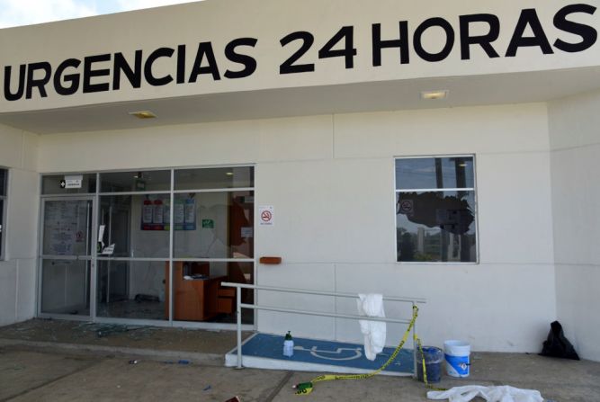 Así quedó el hospital en Chiapas tras la protesta de los residentes por la falta de una respuesta de salud coordinada.