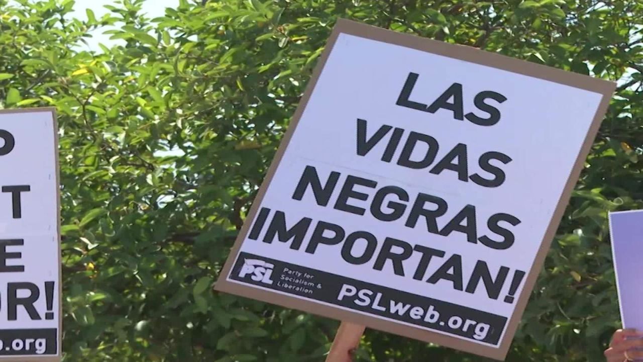 CNNE 847125 - latinos marchan en los angeles contra la brutalidad policial