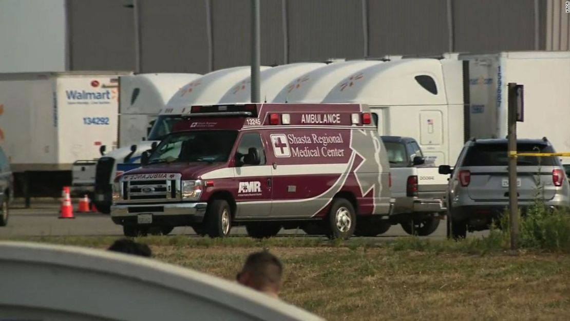 Un hombre recibió un disparo en el centro de distribución de Walmart Red Bluff, California, el 27 de junio de 2020.