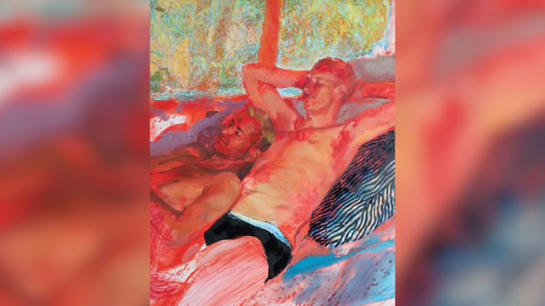 Doron Langberg, "Joe and Edgar", 2020. Oil on linen. Óleo sobre lino. Cortesía del artista y Yossi Milo Gallery, Nueva York.