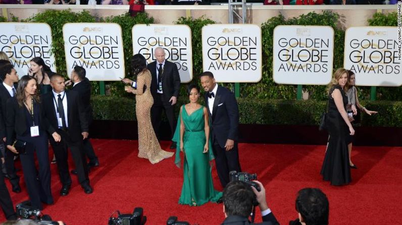 La pareja camina por la alfombra roja de los Globo de Oro en enero de 2016. Michael Kovac / Getty Images