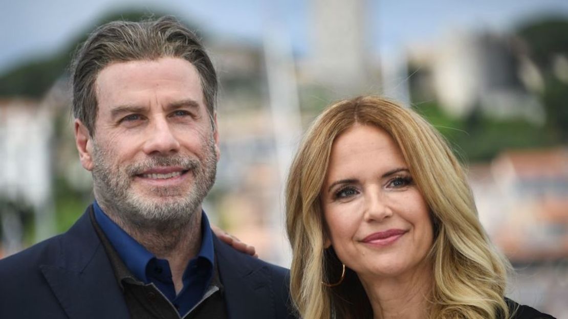 John Travolta y su esposa Kelly Preston en una imagen de 2018.