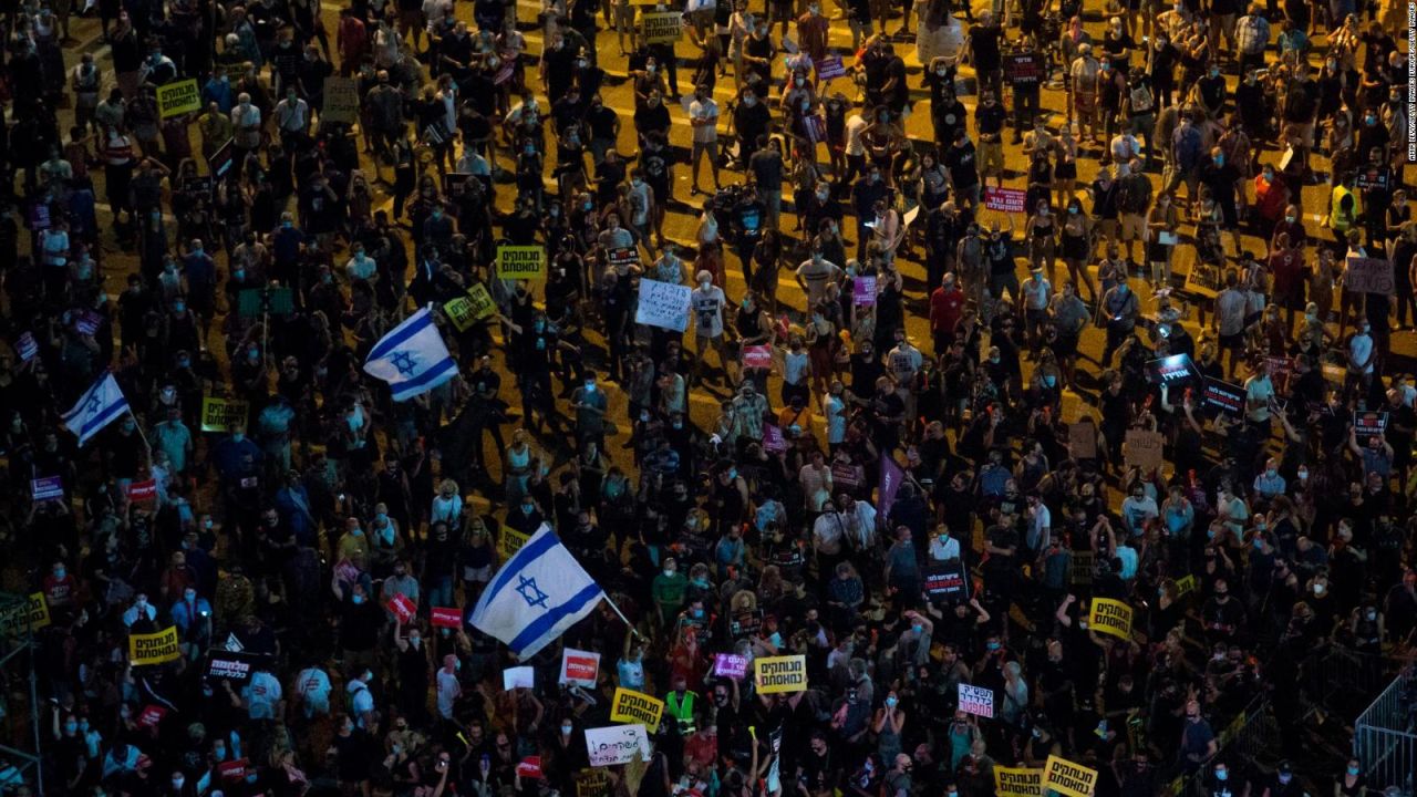 CNNE 861831 - masiva protesta en israel por la situacion economica