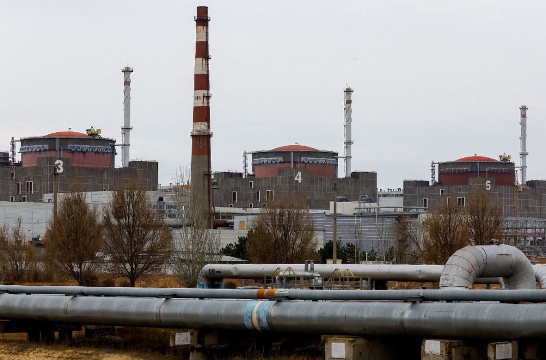 Vista de la planta de energía nuclear de Zaporiyia el 24 de noviembre.