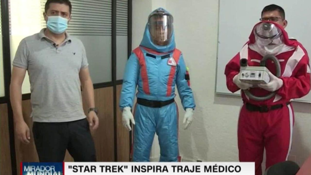 CNNE 872490 - mexico- disenan traje contra covid-19 inspirados en star trek