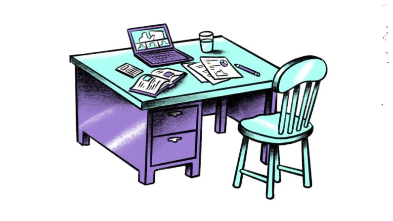 Un espacio de trabajo — Los padres que puedan deberían comprarle un escritorio a cada niño.